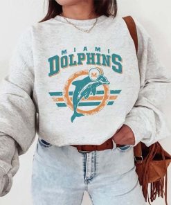 Vintage Miami Football Crewneck Sweatshirt, Dolphin Sweatshirt , Retro Miami Sweatshirt, Dolphin Gift