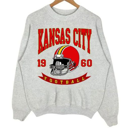 Vintage 90s Kansas city Football Shirt, Kansas city Crewneck Sweatshirt , Chief Football Hoodie, Sunday Game Graphic tee