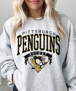 Pittsburgh Penguins Shirt, Merch Vintage 90s Sweatshirt Hockey Retro Unisex Crewneck Gift For Fan College