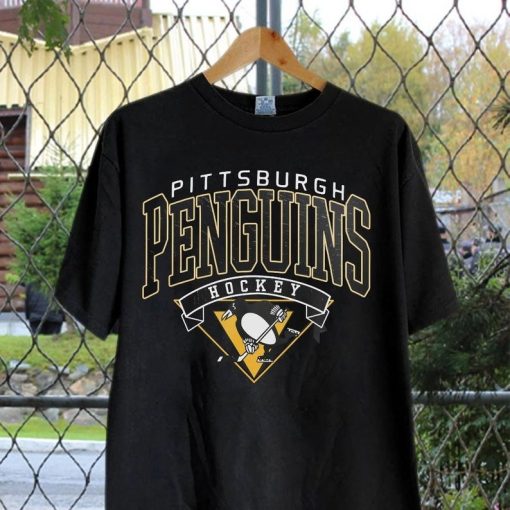 Pittsburgh Penguins Shirt, Merch Vintage 90s Sweatshirt Hockey Retro Unisex Crewneck Gift For Fan College