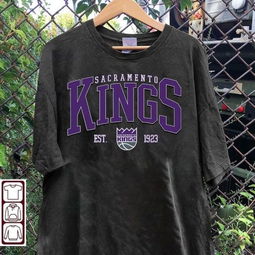 Retro Sacramento Kings Sweatshirt, Retro 90s NBA Kings Basketball Unisex Shirt, Buffalo T-Shirt, Basketball Fan Gifts