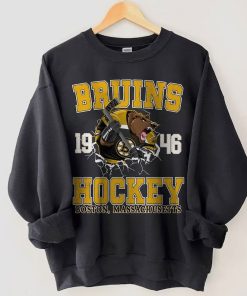 Boston Hockey Shirt, Boston Hockey Sweatshirt, Boston Hockey Crewneck, Boston B Hockey Hoodie