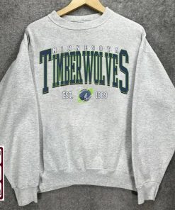 Retro Minnesota Timberwolve Sweatshirt T-Shirt, Minnesota Timberwolve, Timberwolves Sweater, Timberwolves TShirt