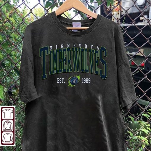 Retro Minnesota Timberwolve Sweatshirt T-Shirt, Minnesota Timberwolve, Timberwolves Sweater, Timberwolves TShirt