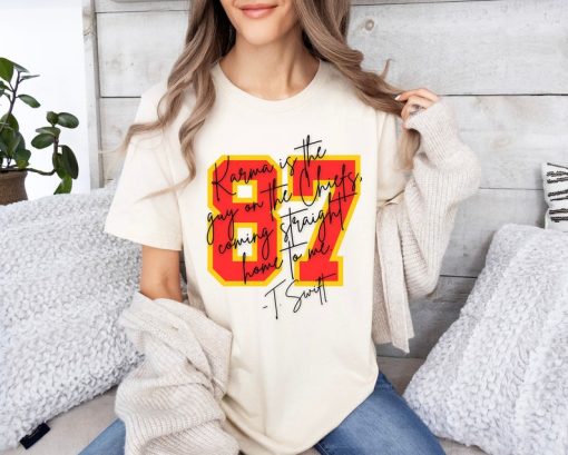 Karma Is The Guy On The Chiefs T Shirt, Chiefs Era Sweatshirt, Chiefs Karma Hoodie