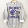 Baltimore Football T Shirt, Vintage Baltimore Football Crewneck Sweatshirt, Retro Baltimore Raven Football Hoodie