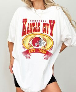 Vintage Kansas City Chief Crewneck Shirt, Kansas City football Retro Style Sweatshirt Crewneck