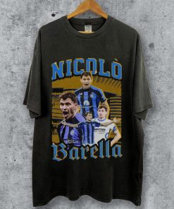 Vintage 90s Graphic Style Nicolo Barella T-Shirt,Nicolo Barella Tee, Retro Nicolo Barella Oversized T-Shirt