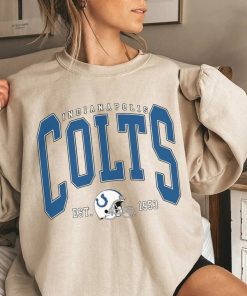 Vintage Indianapolis Football Crewneck, Football Sweatshirt, Football Team T-Shirt, Trendy Football Shirt Game Day