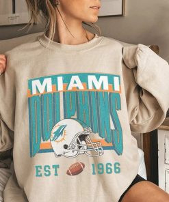 Vintage Miami Football Sweatshirt, Miami Dolphins Football Shirt, University Of Miami Shirt, Miami Game Day T-Shirt