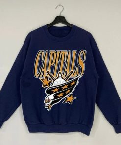 Vintage NHL Capitals Logo Sweatshirt  T-shirt, Vintage Capitals Logo shirt, Ice Hockey Shirt, Vintage Hockey shirt