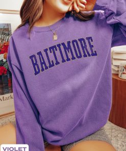 Baltimore Football Vintage Style Comfort Colors Sweatshirt,Retro Baltimore Crewneck,Oversized Football Sweatshirt