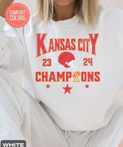 Vintage Style Kansas City Football Comfort Colors Crewneck Sweatshirt, KC Football Sweatshirt, Kansas City Sweater