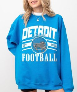 Vintage Detroit Football Sweatshirt, Detroit Fan Crewneck Sweatshirt, Detroit Football Gift, Sunday Football Sweatshirt