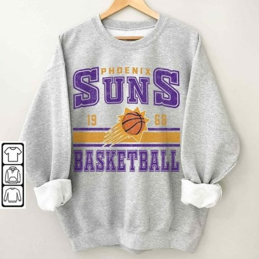 Phoenix Basketball Vintage Shirt, Suns 90s Basketball Graphic Tee, Phoenix Basketball Sweatshirt