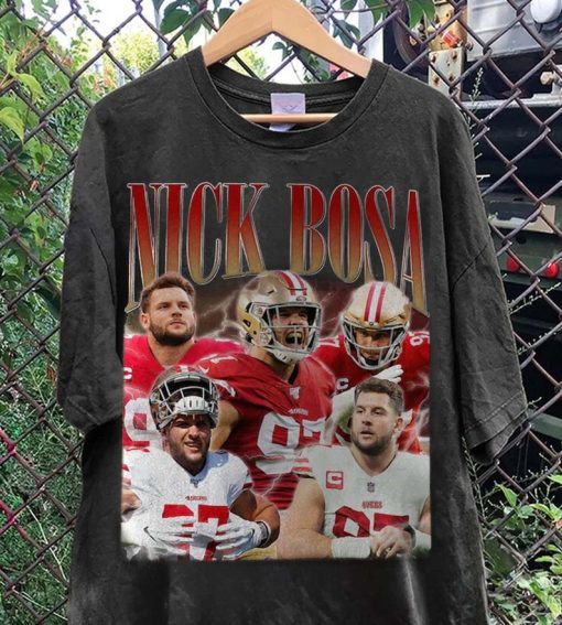 Vintage Nick Bosa Shirt, Classic 90s Graphic Tee, San Francisco Football Sweatshirt