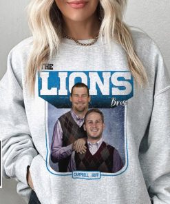 Jared Goff Dan Campbell Detroit Football Shirt, The Lions Step Bros Funny Sweatshirt, Detroit Football Fan 90s Hoodie