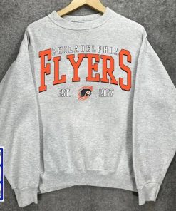 Christmas gift, vintage Philadelphia Flyers shirt from the 1990s, college sweatshirt, hockey fan gifts, hockey crewneck