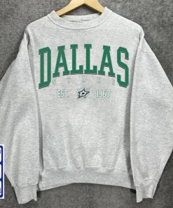 Vintage 90s Dallas Stars shirt, college sweatshirt, hockey fan gifts, crewneck, Christmas gift, and Dallas Stars