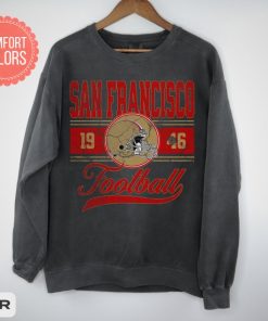 San Francisco Football Vintage Style Comfort Colors Sweatshirt, San Francisco Football Crewneck, SF Football Sweatshirt