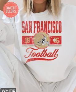 San Francisco Football Vintage Style Comfort Colors Sweatshirt, San Francisco Football Crewneck, SF Football Sweatshirt