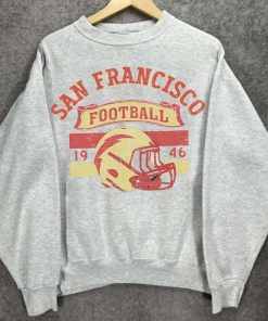 San Francisco Football Crewneck Sweatshirt, San Francisco Football Shirt, San Francisco Gift, Niners Sweatshirt