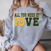 All You Need is Love Packers Shirt, Green Bay Football Sweatshirt