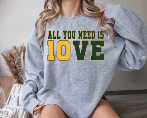 All You Need is Love Packers Shirt, Green Bay Football Sweatshirt