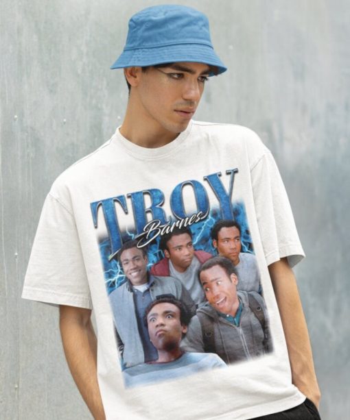 Retro Troy Barnes Shirt -Troy and Abed In The Morning Shirt,The Communnity Tv Series Merch American Sitcom