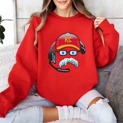 Frozen Andy Shirt Andy Reid Mustache Sweatshirt, Big Red Mustache Shirt, Big Red Frozen kc football Hoodie