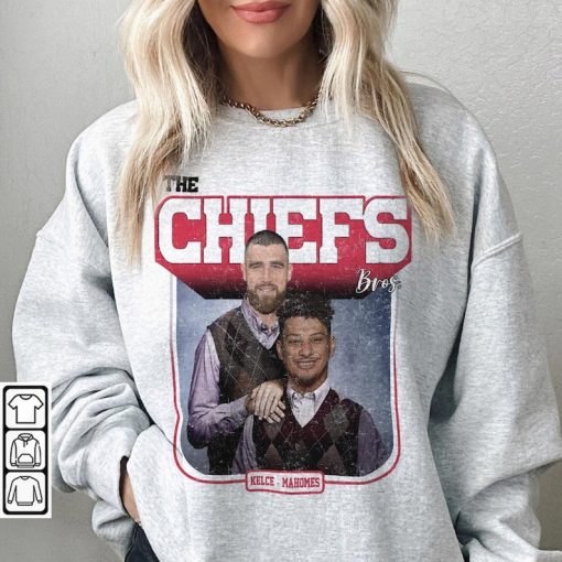 Travis Kelce Patrick Mahomes Kansas city Football Shirt, The Chiefs step Bros Funny Sweatshirt