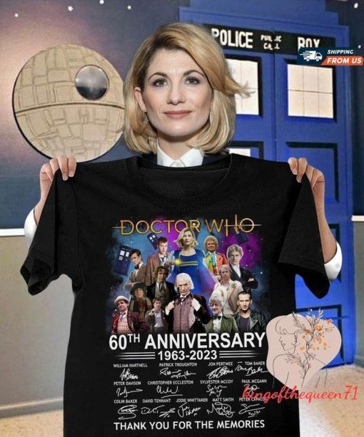 Doctor Who 60th Anniversary 1963-2023 Thank You For The Memories T-Shirt, Doctor Who Movie Unisex T-Shirt