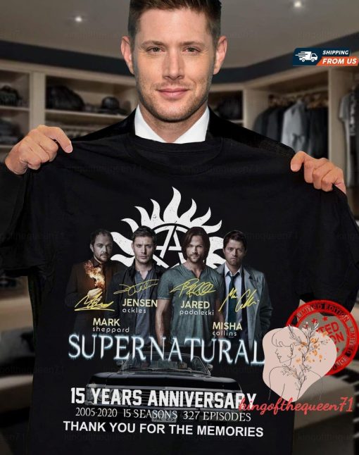 Supernatural 15 Years Anniversary Thank You For The Memories Shirt, Sam And Dean, Winchesters Hoodie