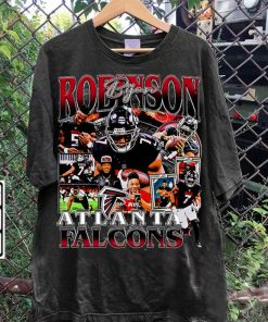 Vintage 90s Graphic Style Bijan Robinson T-Shirt - Bijan Robinson Football T-Shirt - American Football Tee For Man and