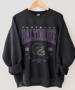 Baltimore Football Shirt, Vintage Baltimore Crewneck Sweatshirt, Raven Football Hoodie, American Football Fan Gift