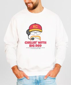 Chillin' with Big Red Shirt, Andy Reid Chiefs Frozen Mustache KC Football Crewneck Sweatshirt