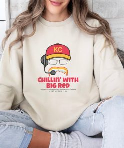 Chillin' with Big Red Shirt, Andy Reid Chiefs Frozen Mustache KC Football Crewneck Sweatshirt