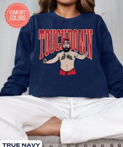 Funny Jason Kelce Shirtless Touchdown Shirt, Vintage KC Football Fan Gift, Jason Shirt Off Meme, Football Fan Funny Gift