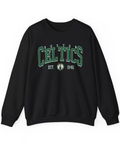 Vintage Boston Celtic Basketball Sweatshirt, Celtics 90s T-Shirt Retro Style Shirt Crewneck, Boston Basketball Hoodie