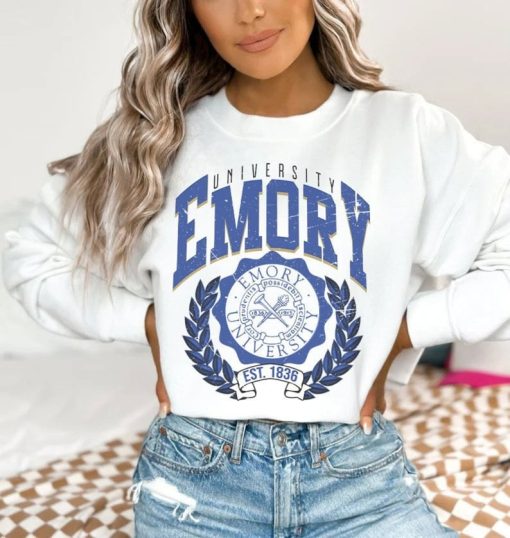 Emory University Sweatshirt, Vintage Emory University Sweatshirt, Emory College Shirt, Emory University Sweatshirt