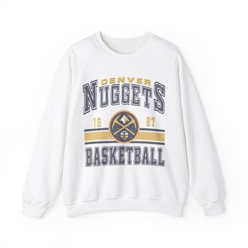 Denver Basketball Vintage Shirt, Nuggets Retro Sweatshirt, Gift For Fan Denver Christmas T-shirt