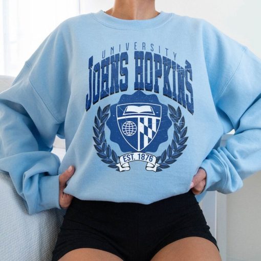 Johns Hopkins University vintage style sweatshirt, Johns Hopkins University shirt, Johns Hopkins College