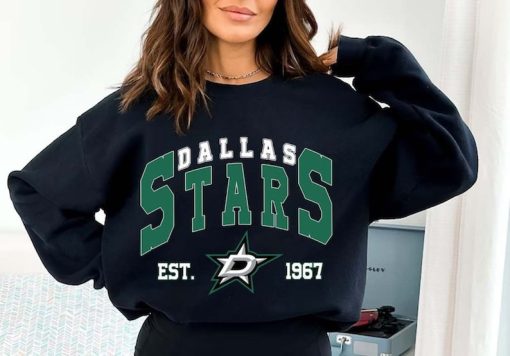 Vintage Dallas Star Vintage 90s Sweatshirt, Crewneck, Shirt, Hoodie, Jersey Hockey Retro Gift For Christmas 2023