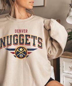 Denver Nuggets Sweatshirt Vintage Women Nuggets Retro Sweatshirt Denver Nuggets Pullover Nuggets Men Crewneck Vintage