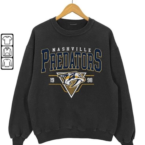 Vintage 90s Nashville Predators Sweatshirt, Nashville Predators Unisex t-shirts, long-sleeved t-shirts