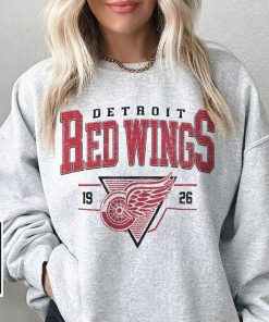 Vintage 90s Detroit Red Wings Sweatshirt, Detroit Red Wings Unisex t-shirts, long-sleeved t-shirts