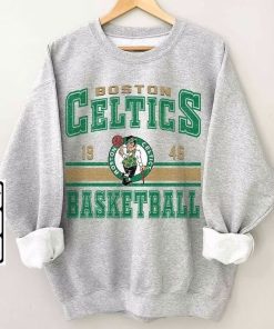 Retro Boston Basketball Vintage Sweatshirt, Celtics Retro Shirt, Gift For Fan Celtics Basketball