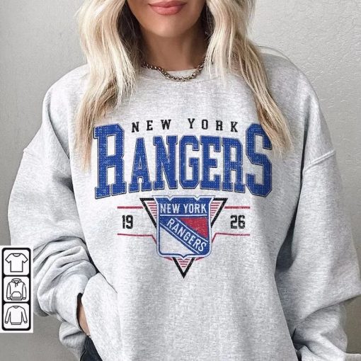 Vintage 90s New York Rangers Sweatshirt, New York Rangers Unisex t-shirts, long-sleeved t-shirts