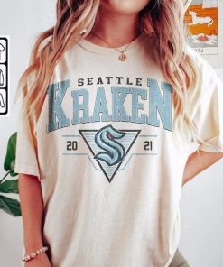 Vintage 90s Seattle Kraken Sweatshirt, Seattle Kraken Unisex t-shirts, long-sleeved t-shirts