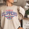 Los Angeles Clippers Sweatshirt Vintage Women LA Clippers Sweatshirt Retro Men Clippers Crewneck Clippers Pullover